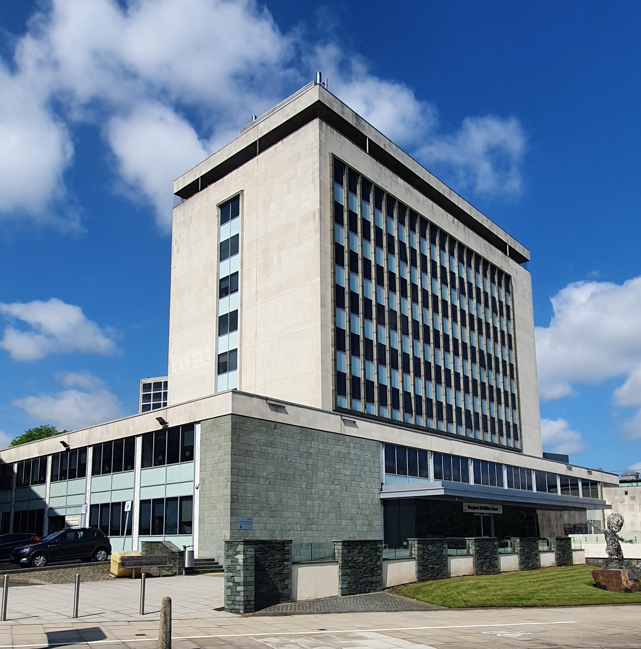 Image of exterior of Margaret McMillan Tower
